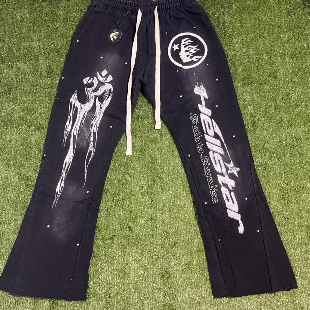 Authentic Hellstar Flare Sweatpantsnts Sz L
